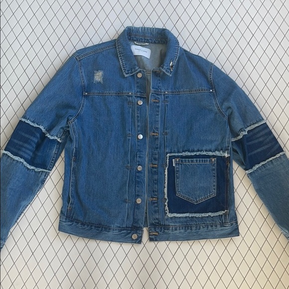 Ovadia distressed denim jacket - Picture 1 of 3